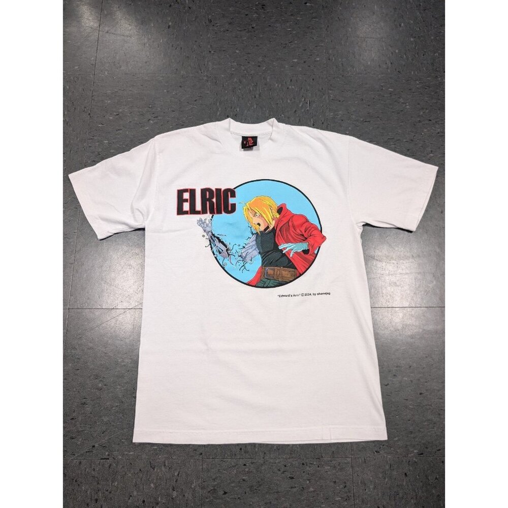 ShaneJag Fullmetal Alchemist Anime FMA "Edward's Arm" White Shirt Medium